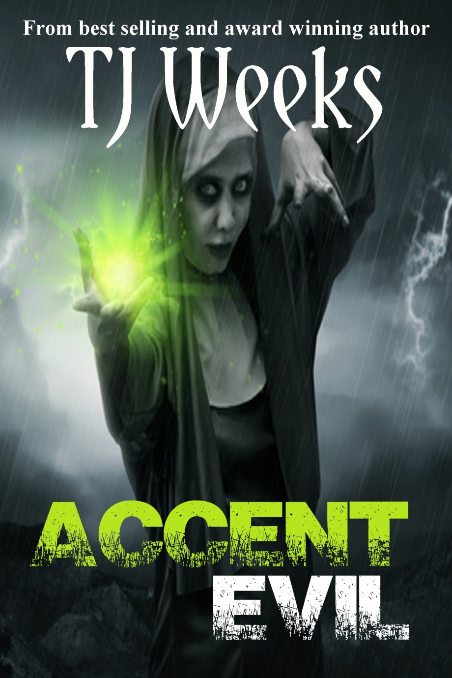 Portrait of post apocalyptic girl in gas mask over dark background